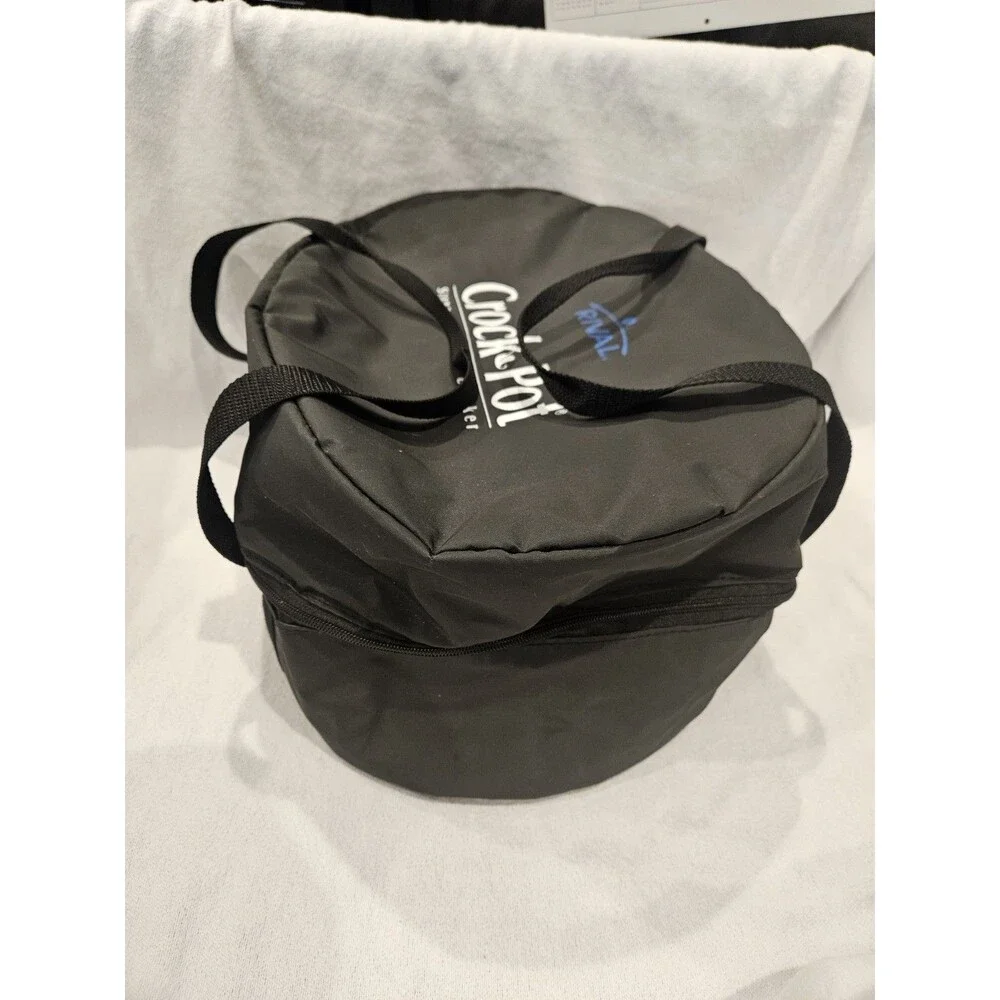 Rival Crock-Pot Stoneware Slow Cooker Replacement Carrying Bag Black Lightweight